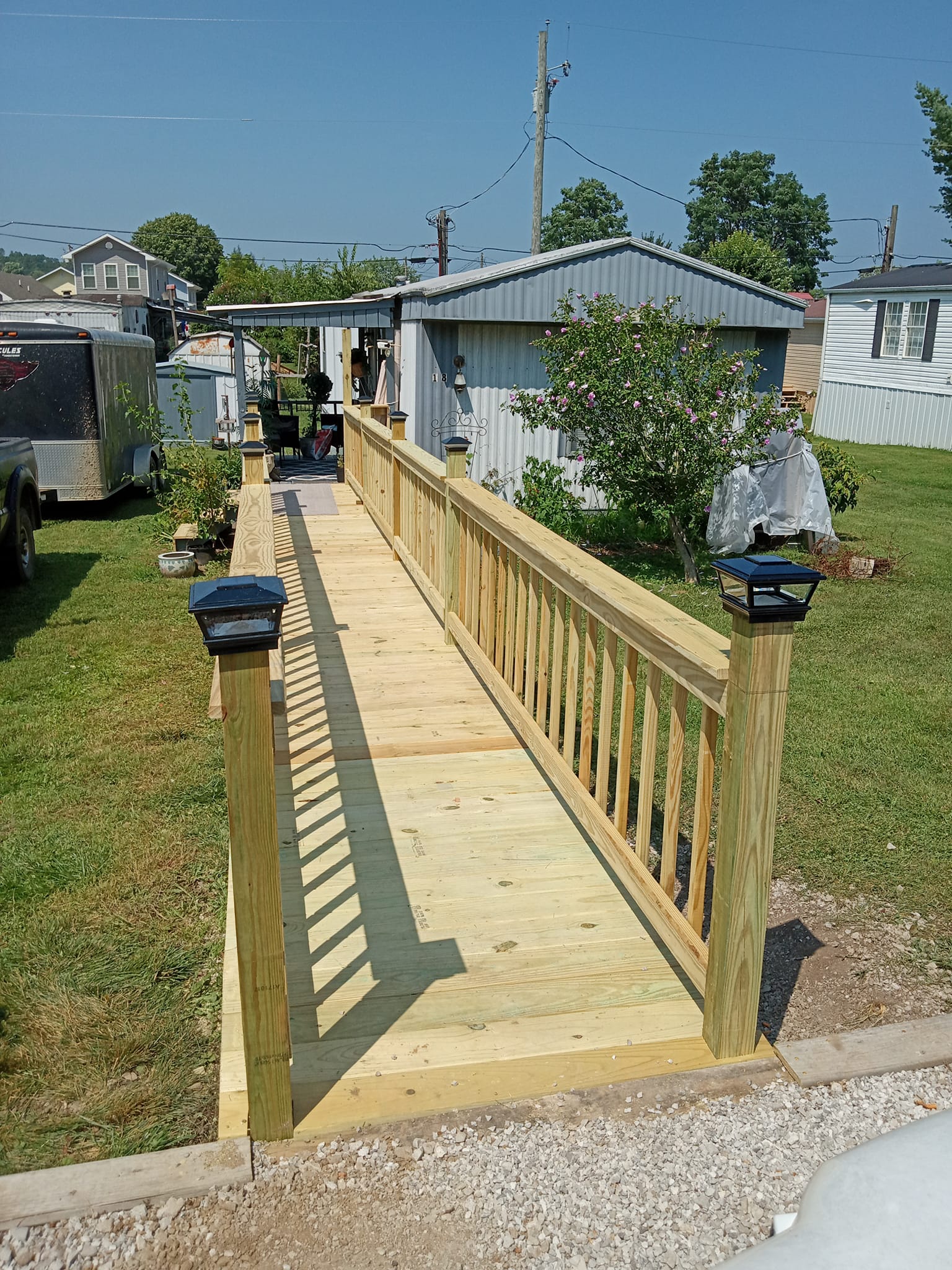 George at work on roof