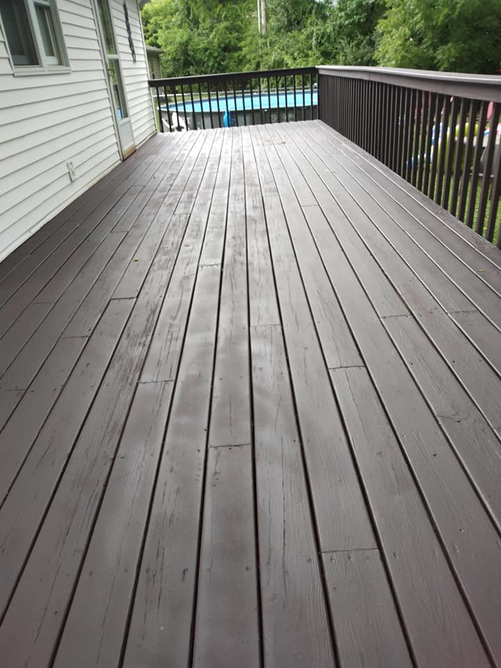 Deck after refinishing